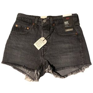Levi's Women's Dark Gray Jean Shorts
